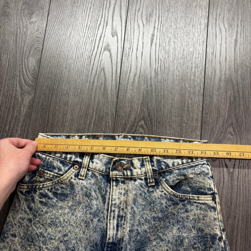 Vintage Levis 550 Acid Wash Jeans Mens 30x32 Orange Tab High Rise Tapered USA - Picture 7 of 12